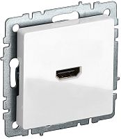 Розетка HDMI без рамки IEK Brite РHDMI-0-БрБ 1-м. белый картинка